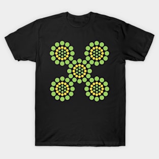 Dots dots dots in circular pattern, colorful T-Shirt